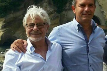 Luigi de Magistris con il maestro Giancarlo Giannini