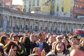 Sindaco a piazza del Plebiscito