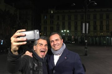 Luigi de Magistris con Piero Pelù